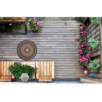 Udendørs tæppe DELMAR 80 cm brun/beige