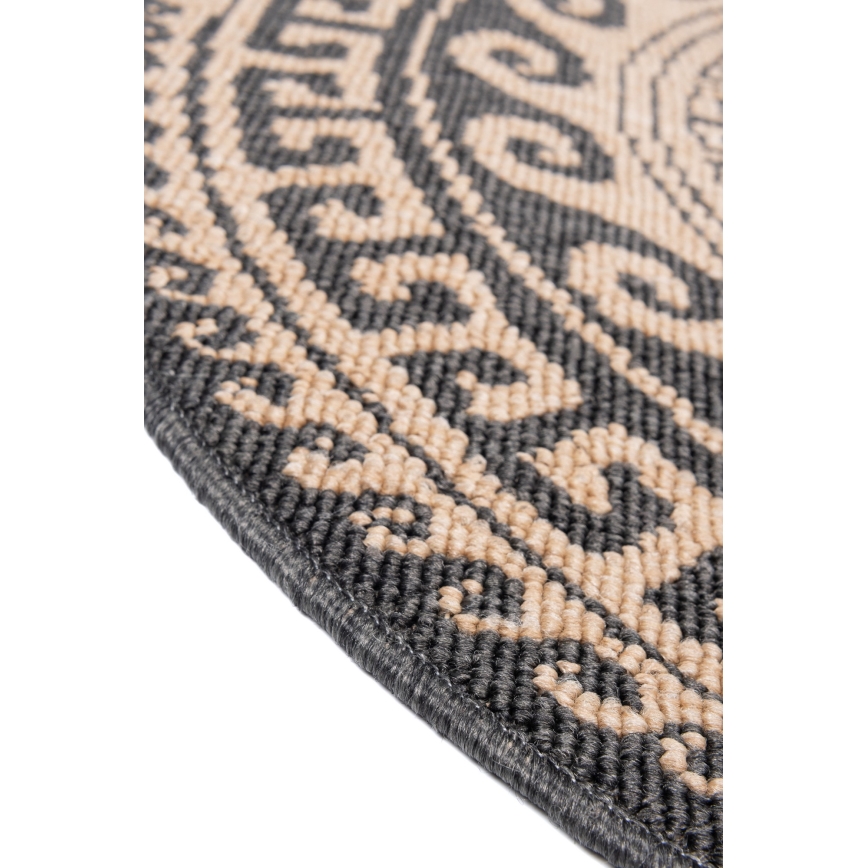 Udendørs tæppe DELMAR 80 cm brun/beige