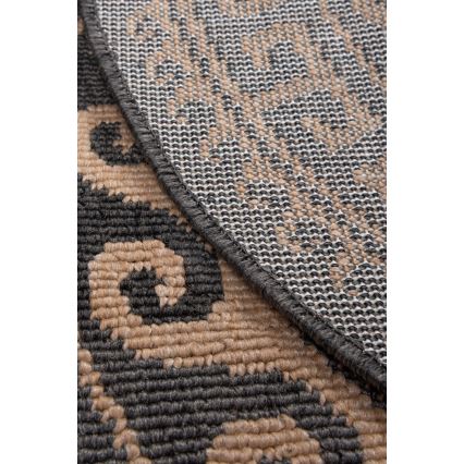 Udendørs tæppe DELMAR 80 cm brun/beige