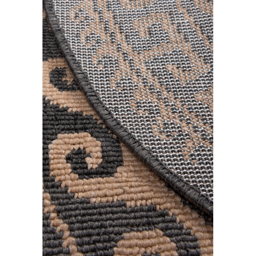 Udendørs tæppe DELMAR 80 cm brun/beige