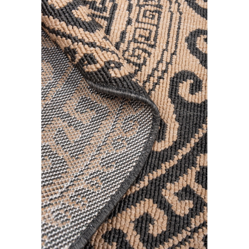 Udendørs tæppe DELMAR 80 cm brun/beige