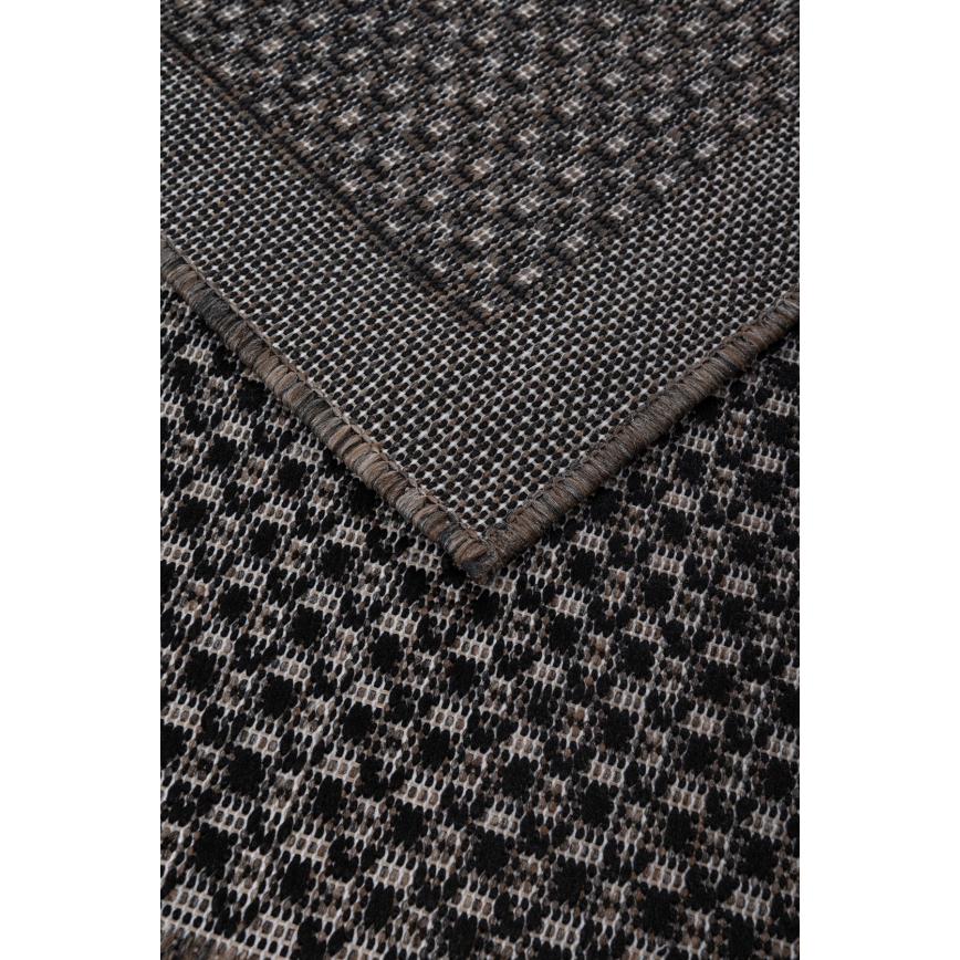 Udendørs tæppe EXPRESS NEW OUTDOOR 120x160 cm antracit/brun