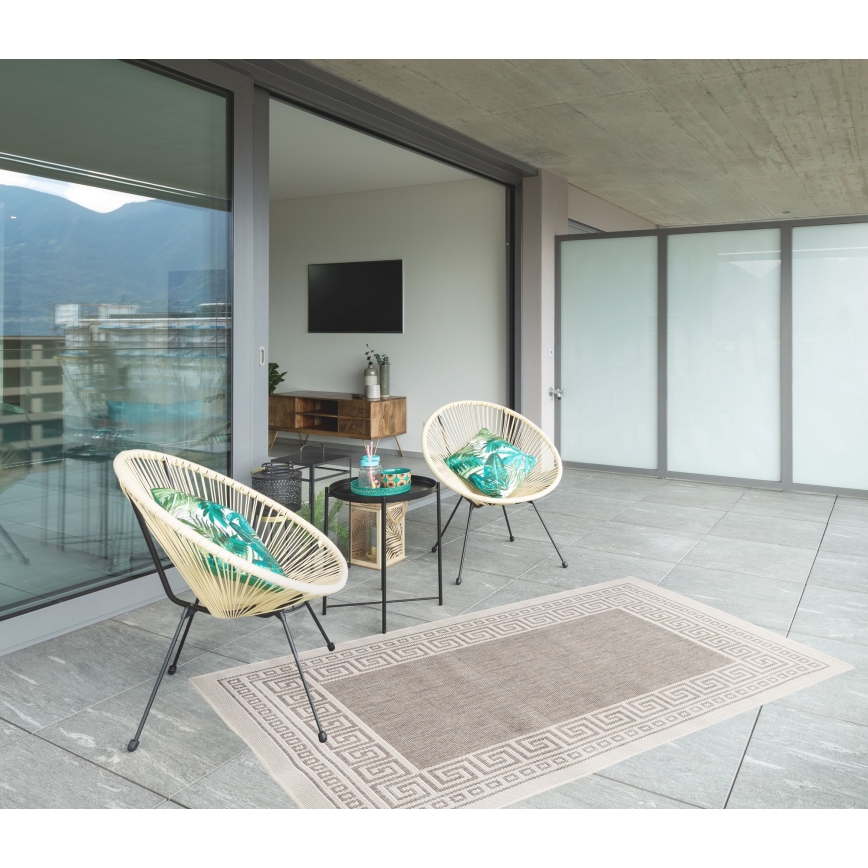 Udendørs tæppe EXPRESS NEW OUTDOOR 120x160 cm grå/beige