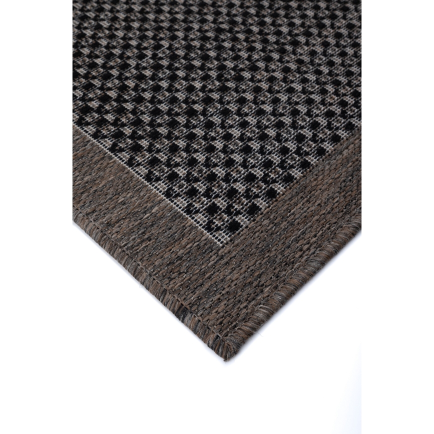 Udendørs tæppe EXPRESS NEW OUTDOOR 160x220 cm antracit/brun