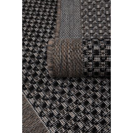 Udendørs tæppe EXPRESS NEW OUTDOOR 160x220 cm antracit/brun