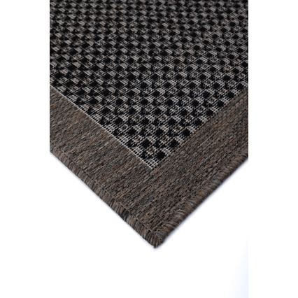 Udendørs tæppe EXPRESS NEW OUTDOOR 80x150 cm, antracit/brun