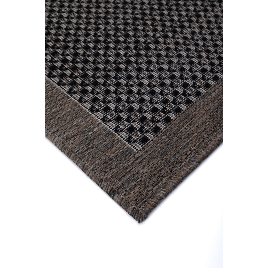 Udendørs tæppe EXPRESS NEW OUTDOOR 80x150 cm, antracit/brun