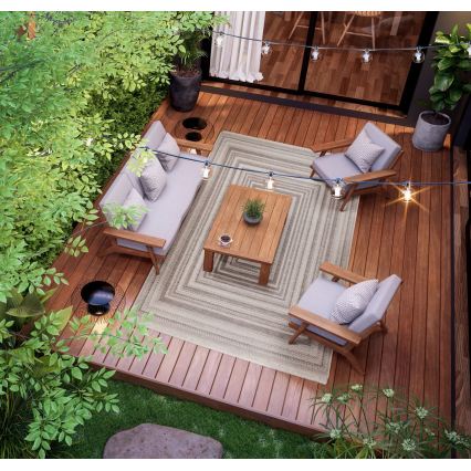 Udendørs tæppe ORIA 120x170 cm grå