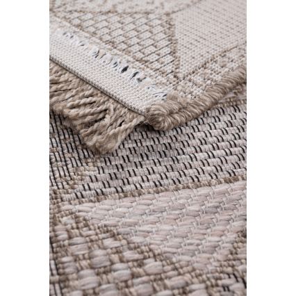 Udendørs tæppe ORIA 70x140 cm grå/beige