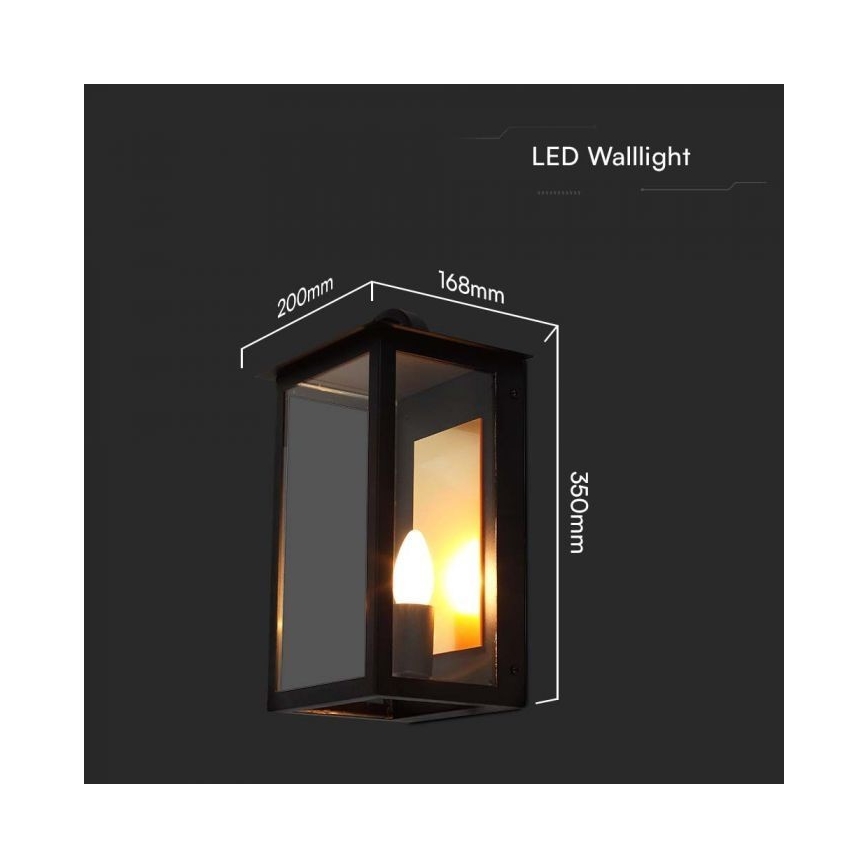 Udendørs væglampe 1xE14/30W/230V IP65