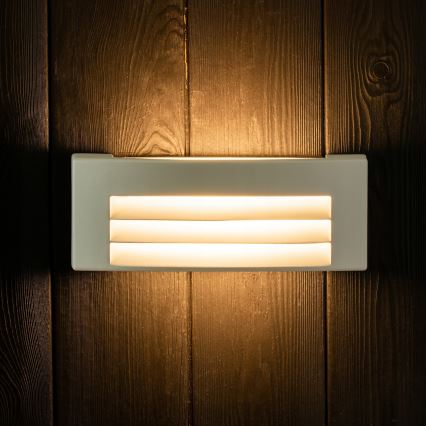 Udendørs væglampe 1xE27/14W/230V IP54 grå