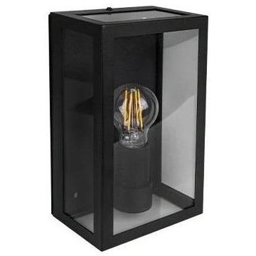 Udendørs væglampe 1xE27/20W/230V IP44 sort