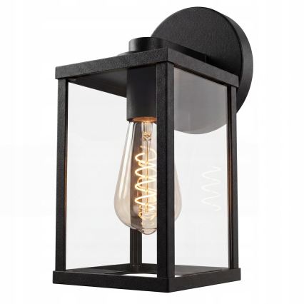 Udendørs væglampe 1xE27/25W/230V IP54 sort