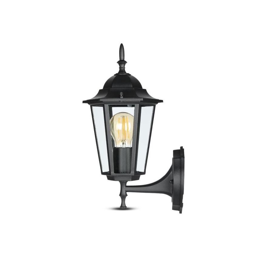 Udendørs væglampe 1xE27/40W/230V IP44 sort