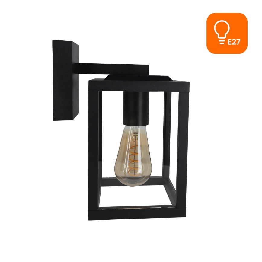 Udendørs væglampe 1xE27/40W/230V IP54 sort