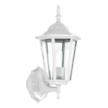 Udendørs væglampe 1xE27/60W/230V IP44 hvid