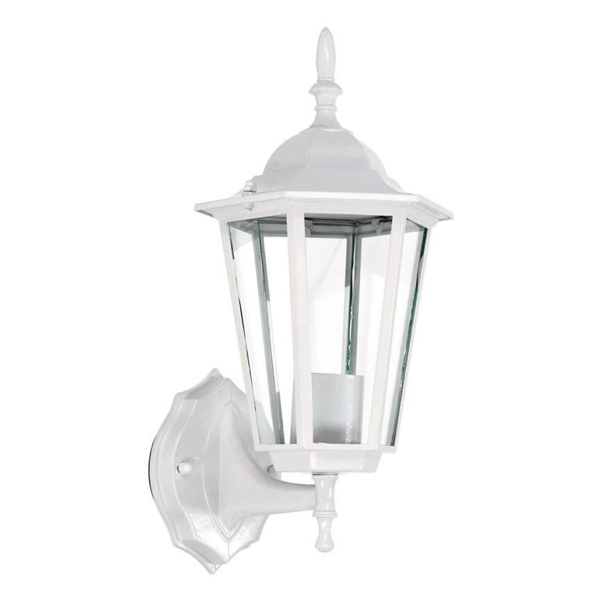 Udendørs væglampe 1xE27/60W/230V IP44 hvid