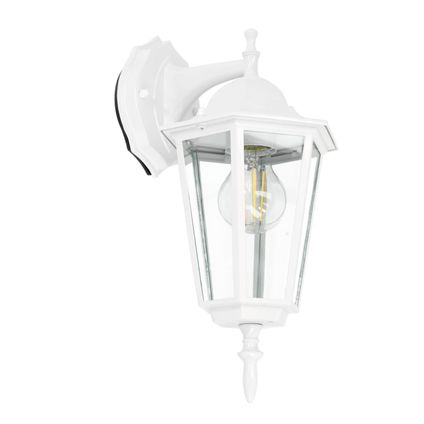 Udendørs væglampe 1xE27/60W/230V IP44 hvid