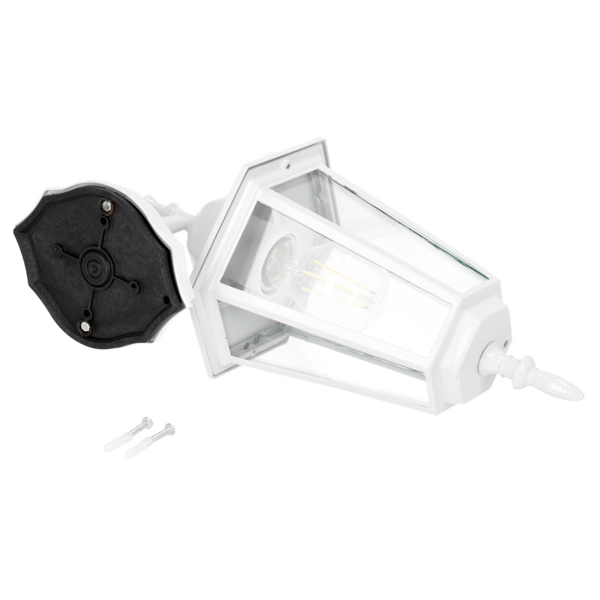 Udendørs væglampe 1xE27/60W/230V IP44 hvid