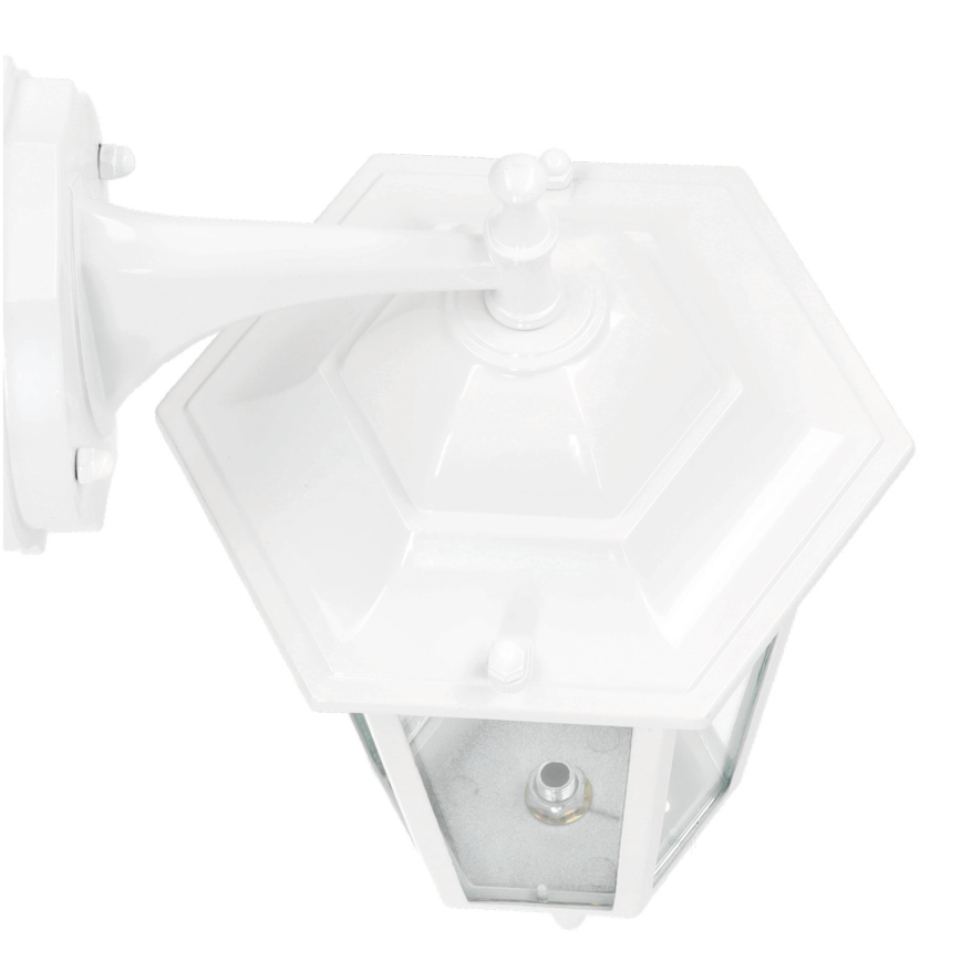 Udendørs væglampe 1xE27/60W/230V IP44 hvid