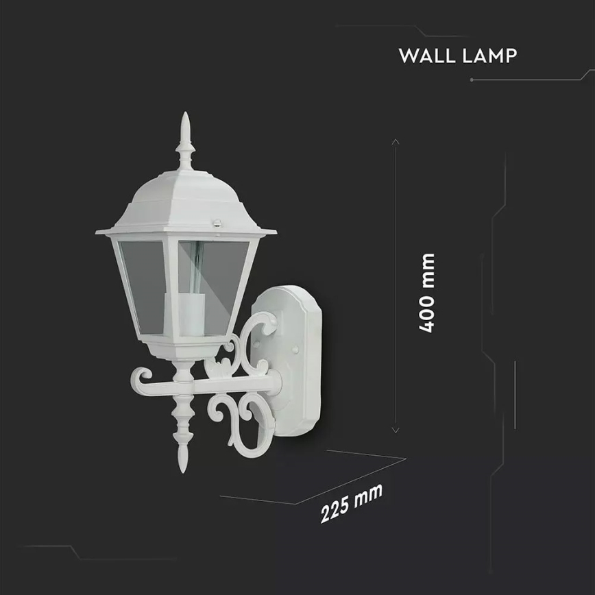 Udendørs væglampe 1xE27/60W/230V IP44