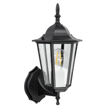 Udendørs væglampe 1xE27/60W/230V IP44 sort