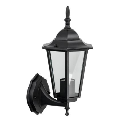Udendørs væglampe 1xE27/60W/230V IP44 sort