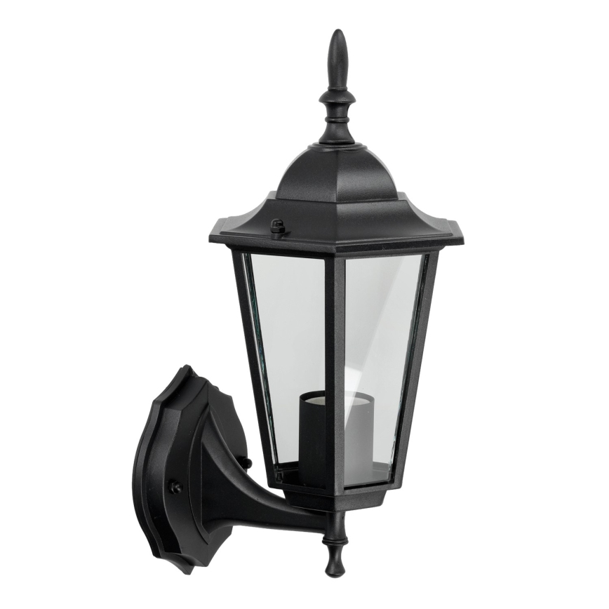 Udendørs væglampe 1xE27/60W/230V IP44 sort