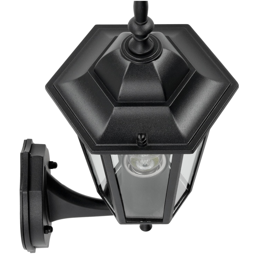 Udendørs væglampe 1xE27/60W/230V IP44 sort