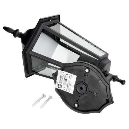 Udendørs væglampe 1xE27/60W/230V IP44 sort