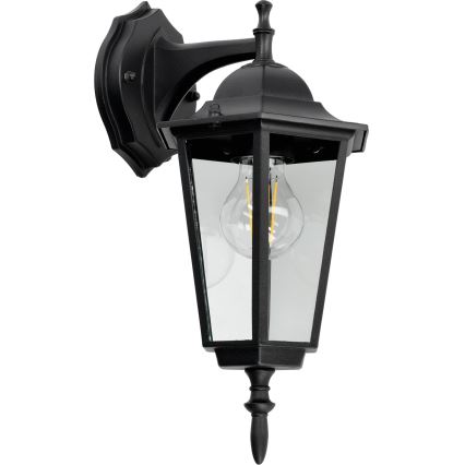 Udendørs væglampe 1xE27/60W/230V IP44 sort