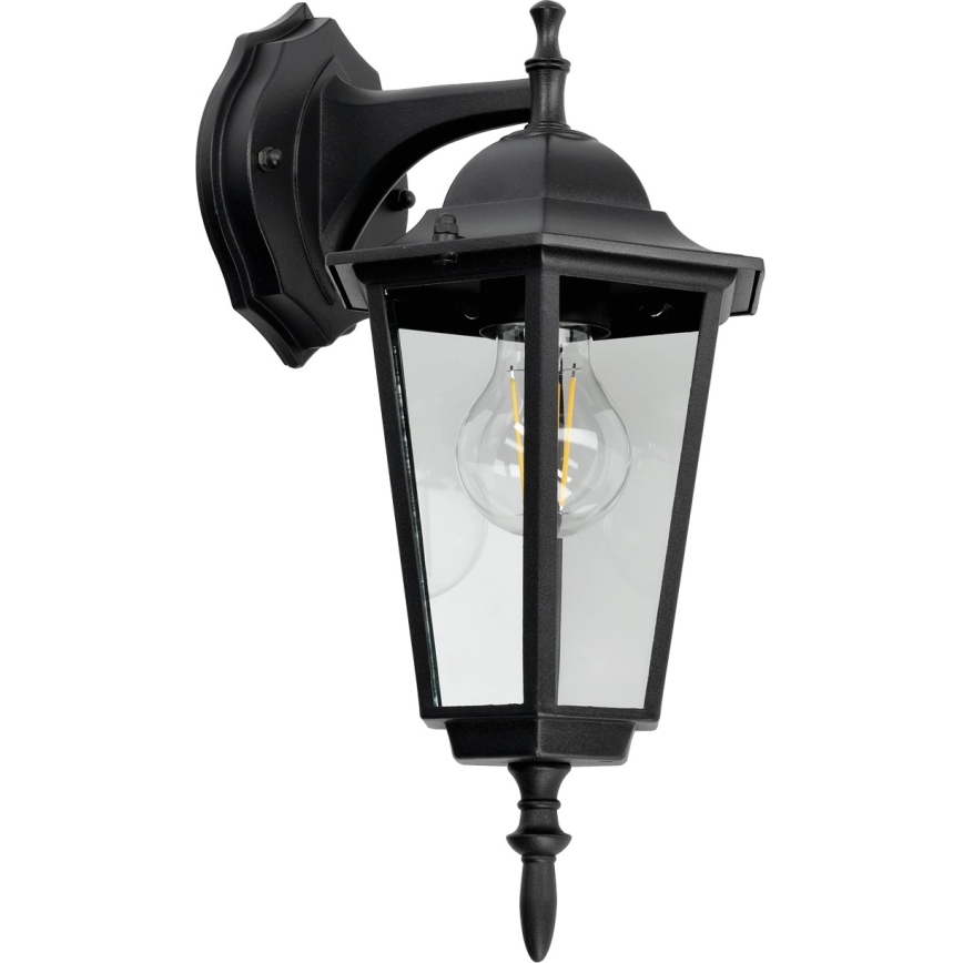 Udendørs væglampe 1xE27/60W/230V IP44 sort