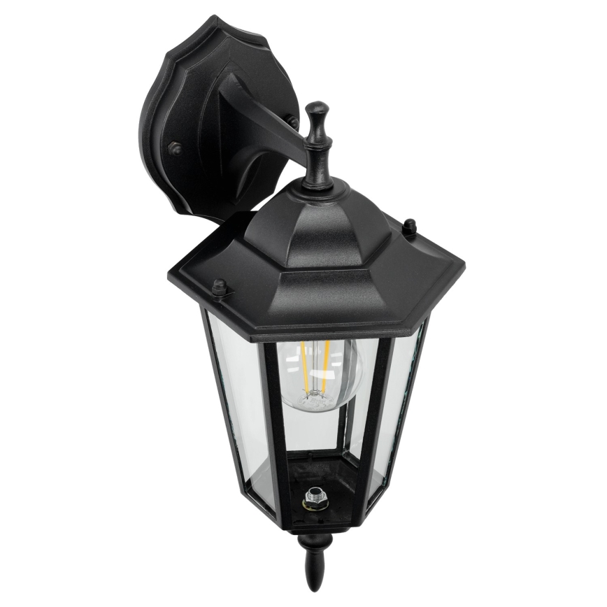 Udendørs væglampe 1xE27/60W/230V IP44 sort