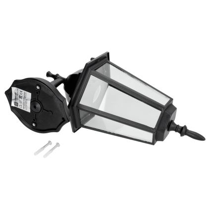 Udendørs væglampe 1xE27/60W/230V IP44 sort