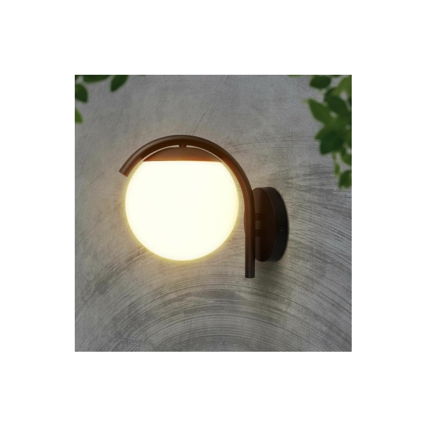 Udendørs væglampe 1xE27/60W/230V IP44 sort