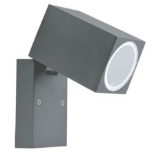 Udendørs væglampe 1xGU10/35W/230V IP44 grå