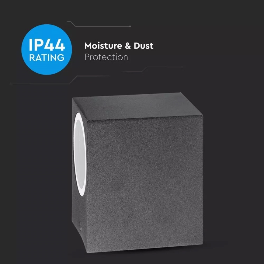 Udendørs væglampe 1xGU10/35W/230V IP44