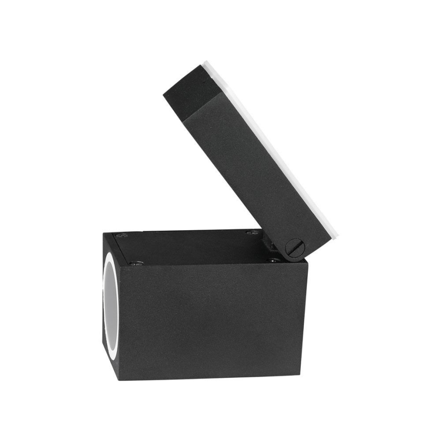 Udendørs væglampe 1xGU10/35W/230V IP44 sort