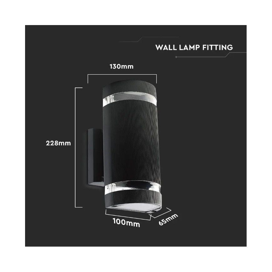 Udendørs væglampe 2xE27/60W/230V IP44