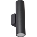Udendørs væglampe 2xGU10/35W/230V IP54 rund sort