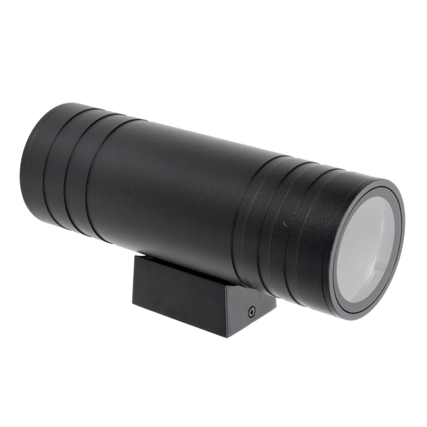 Udendørs væglampe 2xGU10/35W/230V IP54 rund sort