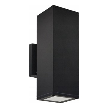 Udendørs væglampe 2xGU10/35W/230V IP54 sort