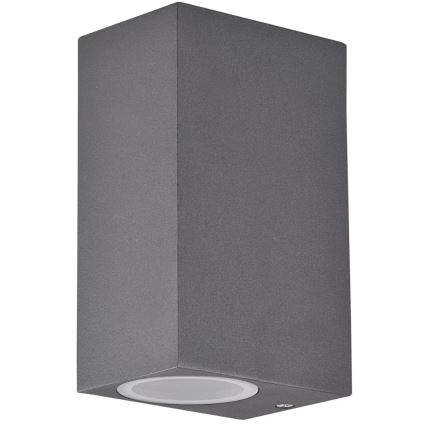 Udendørs væglampe BOSTON 2xGU10/10W/230V antracit