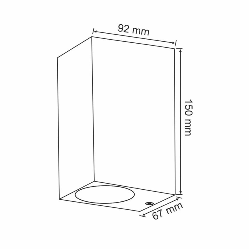 Udendørs væglampe BOSTON 2xGU10/10W/230V antracit