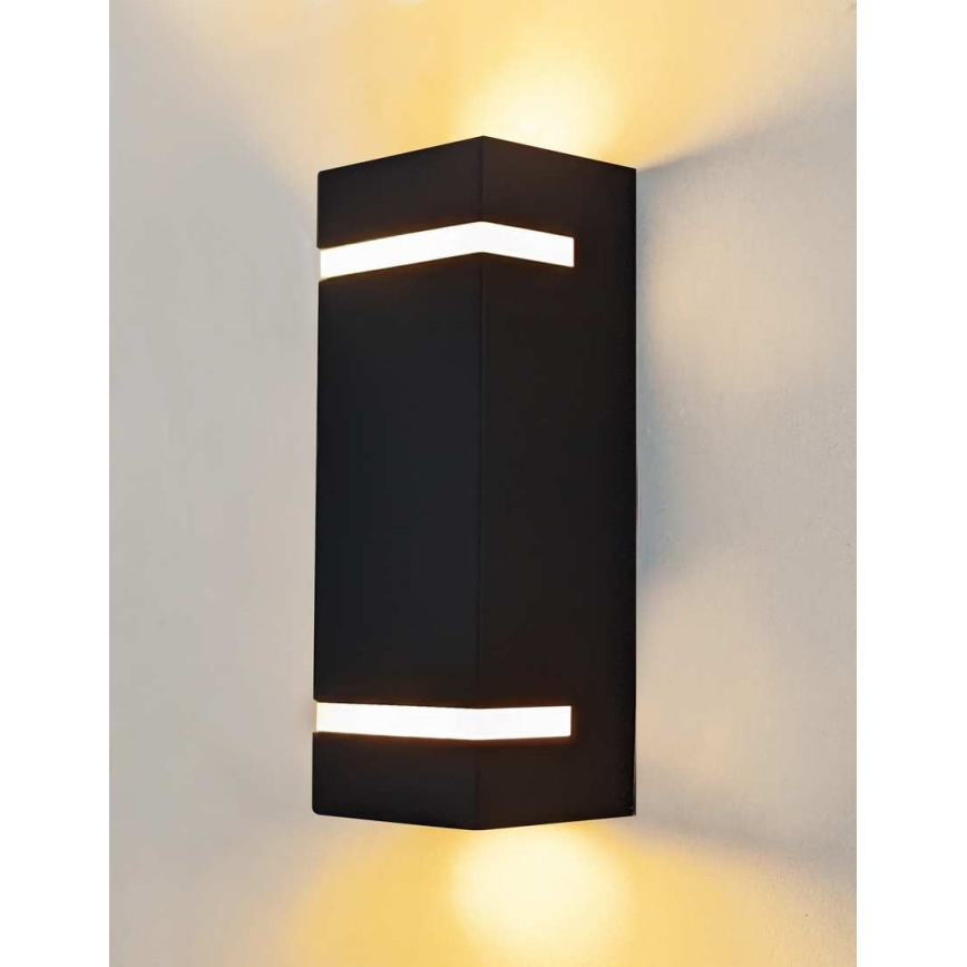 Udendørs væglampe BRICK 2xGU10/7W/230V IP44
