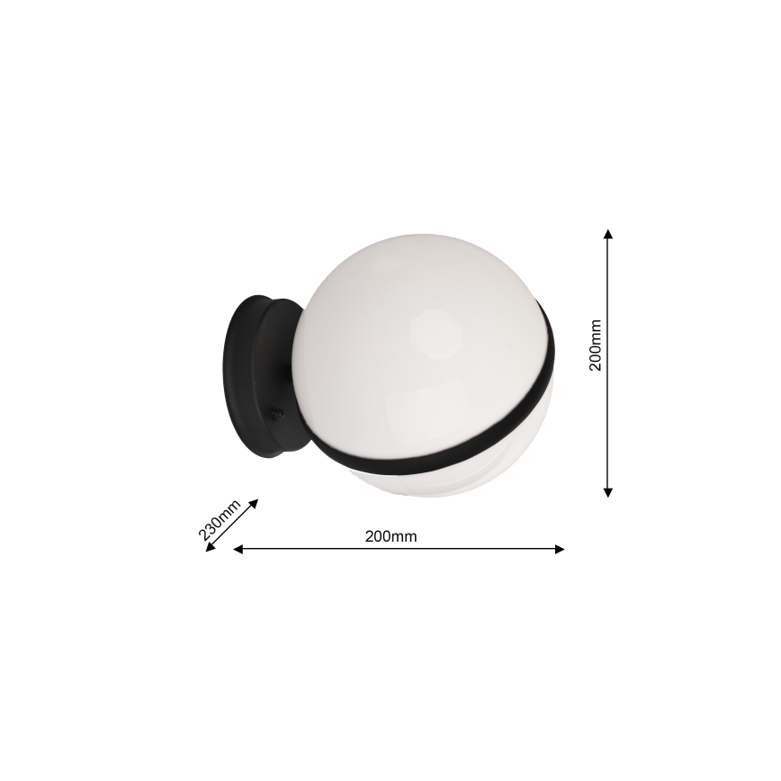 Udendørs væglampe CIRCULO 1xE27/40W/230V IP44