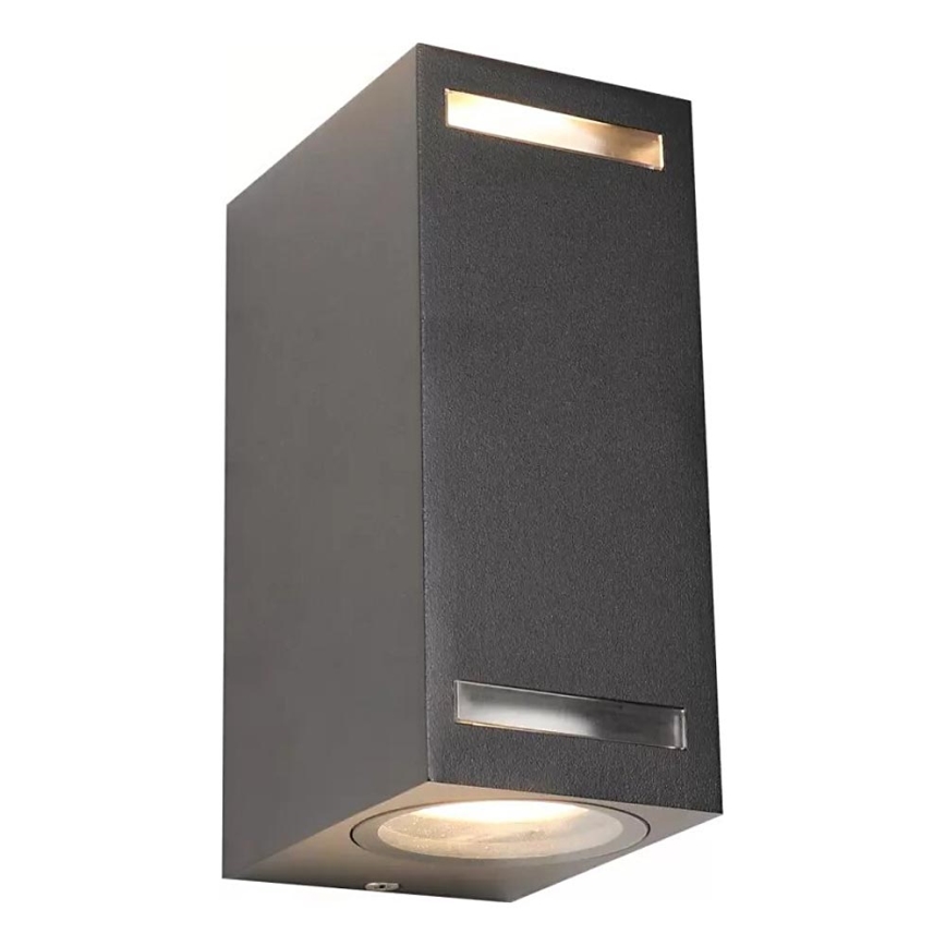 Udendørs væglampe FAVEIRA 2xGU10/7W/230V IP44 antracit