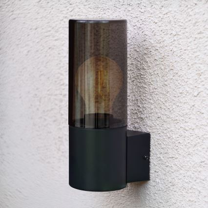 Udendørs væglampe HARLEM 1xE27/60W/230V IP44 sort