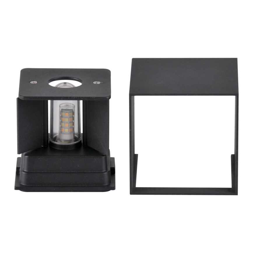 Udendørs væglampe KIOTO 1xG9/5W/230V IP44 sort