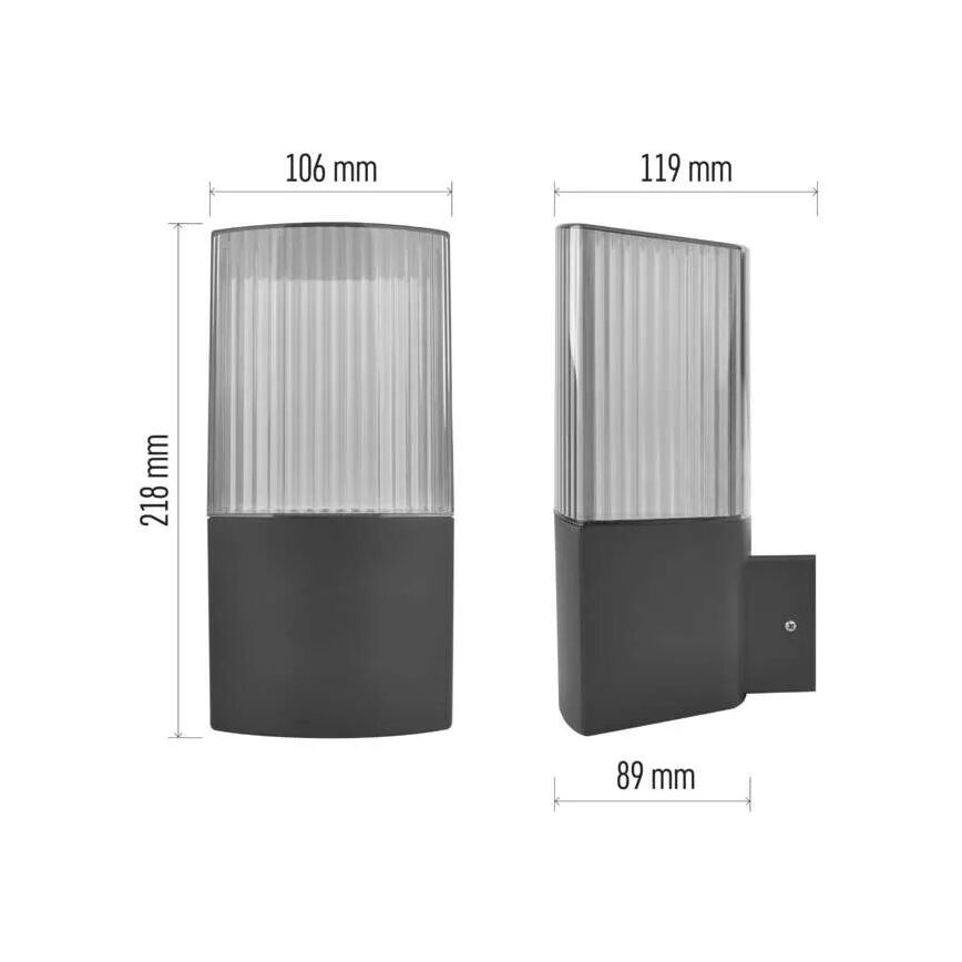 Udendørs væglampe LANA 1xE27/25W/230V IP54